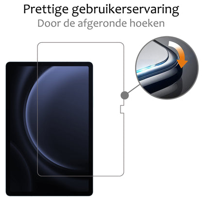 Samsung Galaxy Tab S9 FE Plus Screenprotector Gehard Glas - Anti-kras