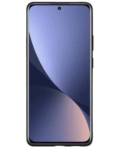 Xiaomi 12 Pro Hoesje Siliconen Backcover Lichtgewicht - Zwart