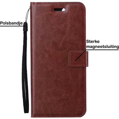 iPhone 13 Pro Hoesje Book Case Kunstleer - Bruin