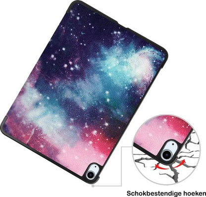 iPad Air 2020 Trifold Bookcase Hoes - Galaxy