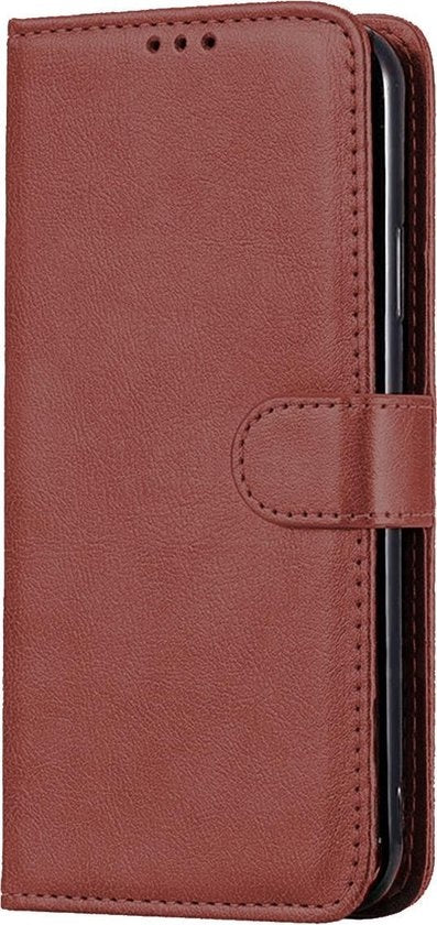 Samsung A71 Hoesje Bookcase Cover met Kaarthouder - Bruin