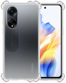 OPPO A98 Hoesje Shockproof Backcover Siliconen - Transparant