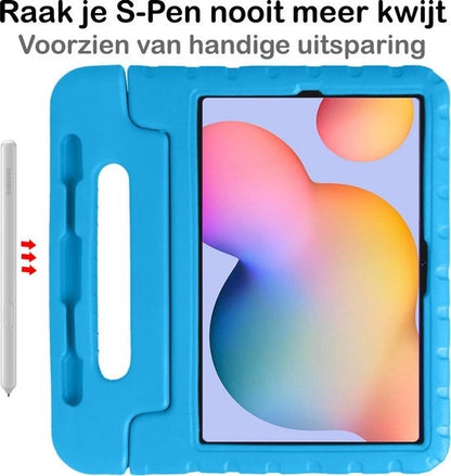 Samsung Galaxy Tab S6 Lite Kinderhoes Shockabsorberend Foam - Blauw