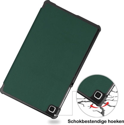 Samsung Galaxy Tab A7 Lite Hoesje Book Case - Donkergroen