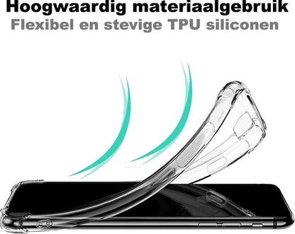 Samsung A80/A90 Hoesje Shockproof Backcover Siliconen - Transparant
