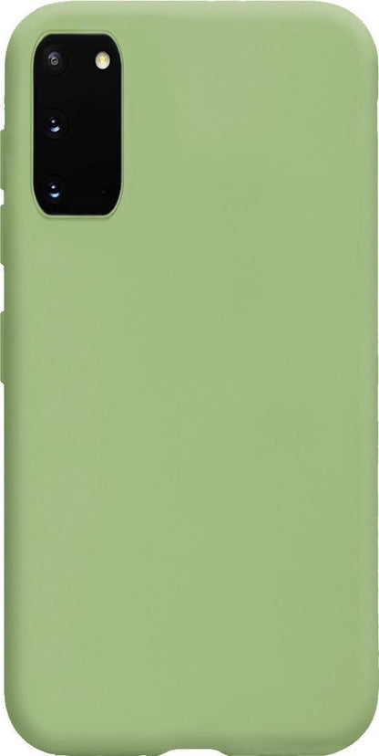 Samsung S20 Hoesje Siliconen Backcover Lichtgewicht - Groen