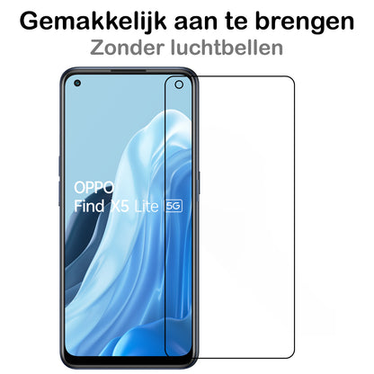 OPPO Find X5 Lite Screenprotector Gehard Glas - Anti-kras