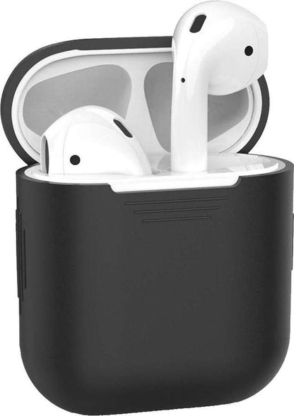 AirPods 2 Hoesje Siliconen Krasbestendig - Zwart