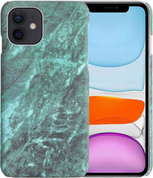 iPhone 11 Hoesje Marmer Hard Case Cover - Groen