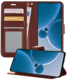 OnePlus Nord 3 Hoesje Bookcase Cover met Kaarthouder - Bruin