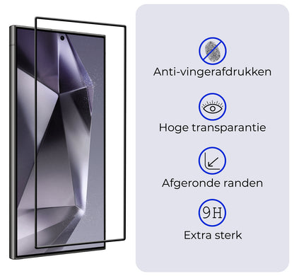 Samsung S24 Ultra Screenprotector Gehard Glas - Full Screen