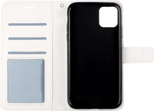 iPhone 12 Hoesje Bookcase Cover met Kaarthouder - Wit