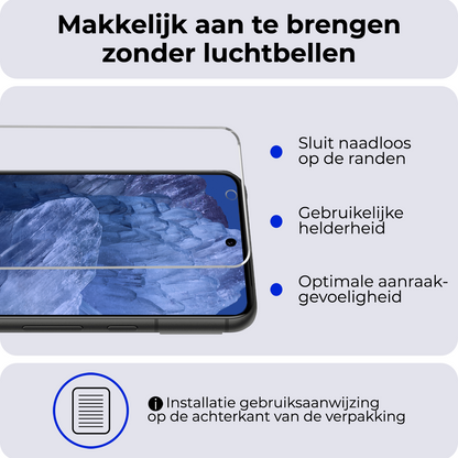 Google Pixel 8a Screenprotector Gehard Glas - Anti-kras