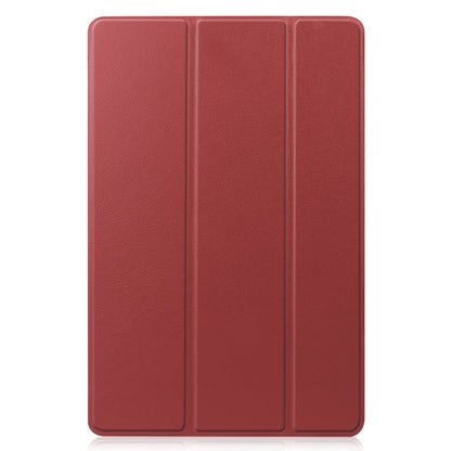 Samsung Galaxy Tab S8 Trifold Bookcase Hoes - Donkerrood