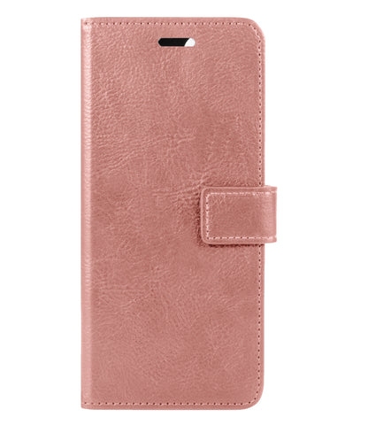 Samsung M22 Hoesje Bookcase Cover met Kaarthouder - Rosé goud