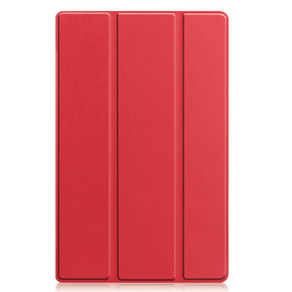 Lenovo Tab M10 Plus 3rd Gen Trifold Bookcase Hoes - Rood