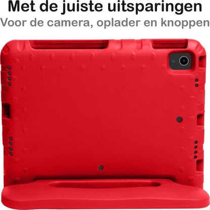 iPad Air 2020 Hoesje Kids Cover Bumper - Rood