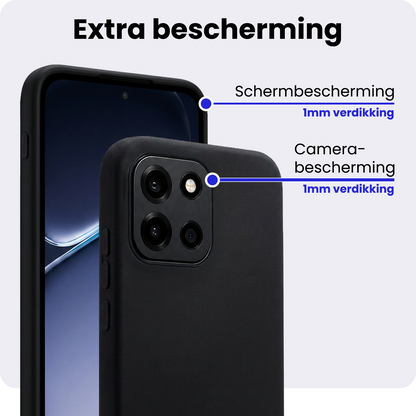 OnePlus Nord 6 Hoesje Siliconen Backcover Lichtgewicht - Zwart
