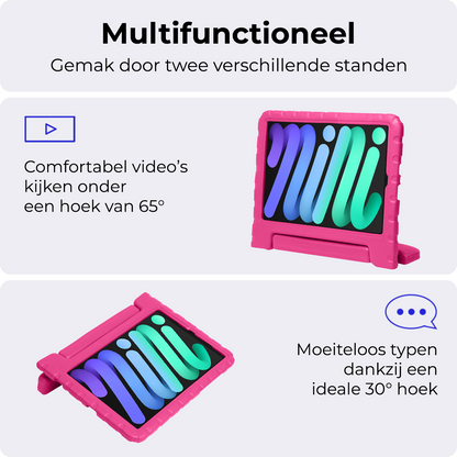 iPad Mini 7 Kinderhoes Shockabsorberend Foam - Roze