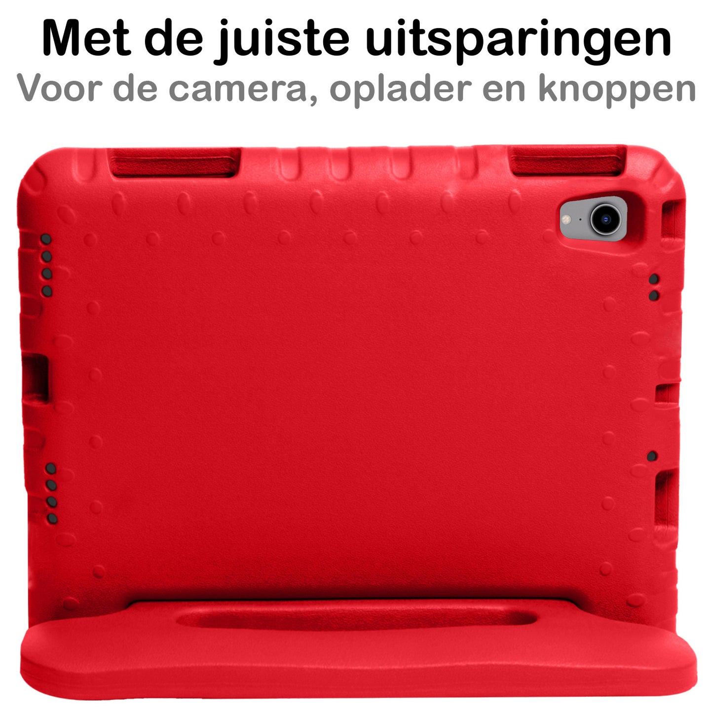 iPad 2022 Hoesje Kids Cover Bumper - Rood