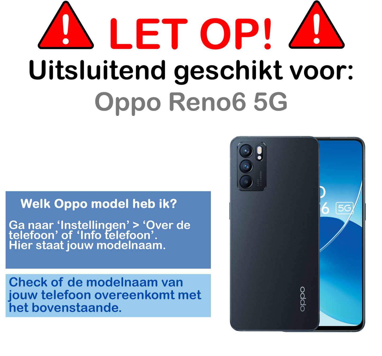 OPPO Reno 6 Hoesje Siliconen - Transparant