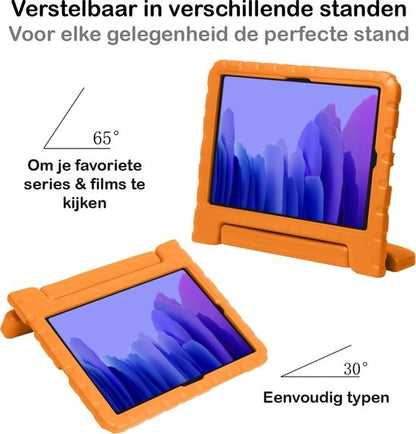 Samsung Galaxy Tab A7 Hoesje Kids Cover Bumper - Oranje