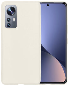 Xiaomi 12 Pro Hoesje Siliconen Backcover Lichtgewicht - Wit