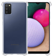 Samsung A03s Hoesje Shockproof Backcover Siliconen - Transparant