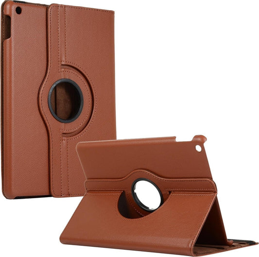 iPad 10.2 2019 Hoesje 360° Draaibare Book Case Kunstleer - Bruin