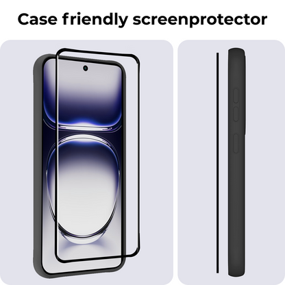 OPPO Reno 12 Screenprotector Full Cover Tempered Glass