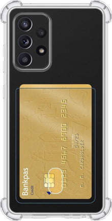 Samsung A52s Hoesje Kaarthouder Backcover Shockproof - Transparant