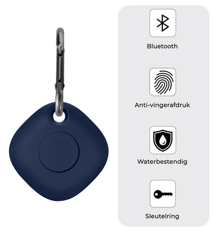 Samsung SmartTag+ Hoesje Siliconen Full Cover Lichtgewicht - Donkerblauw