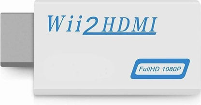 Wii naar HDMI Adapter Converter 1080p Full HD Kwaliteit - Wit