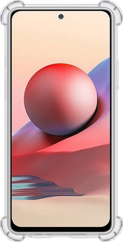 Xiaomi Redmi Note 10S Hoesje Shockproof Backcover Siliconen - Transparant