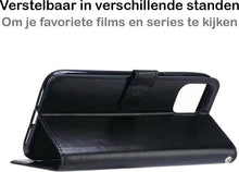 iPhone 12 Pro Max Hoesje Bookcase Cover met Kaarthouder - Zwart