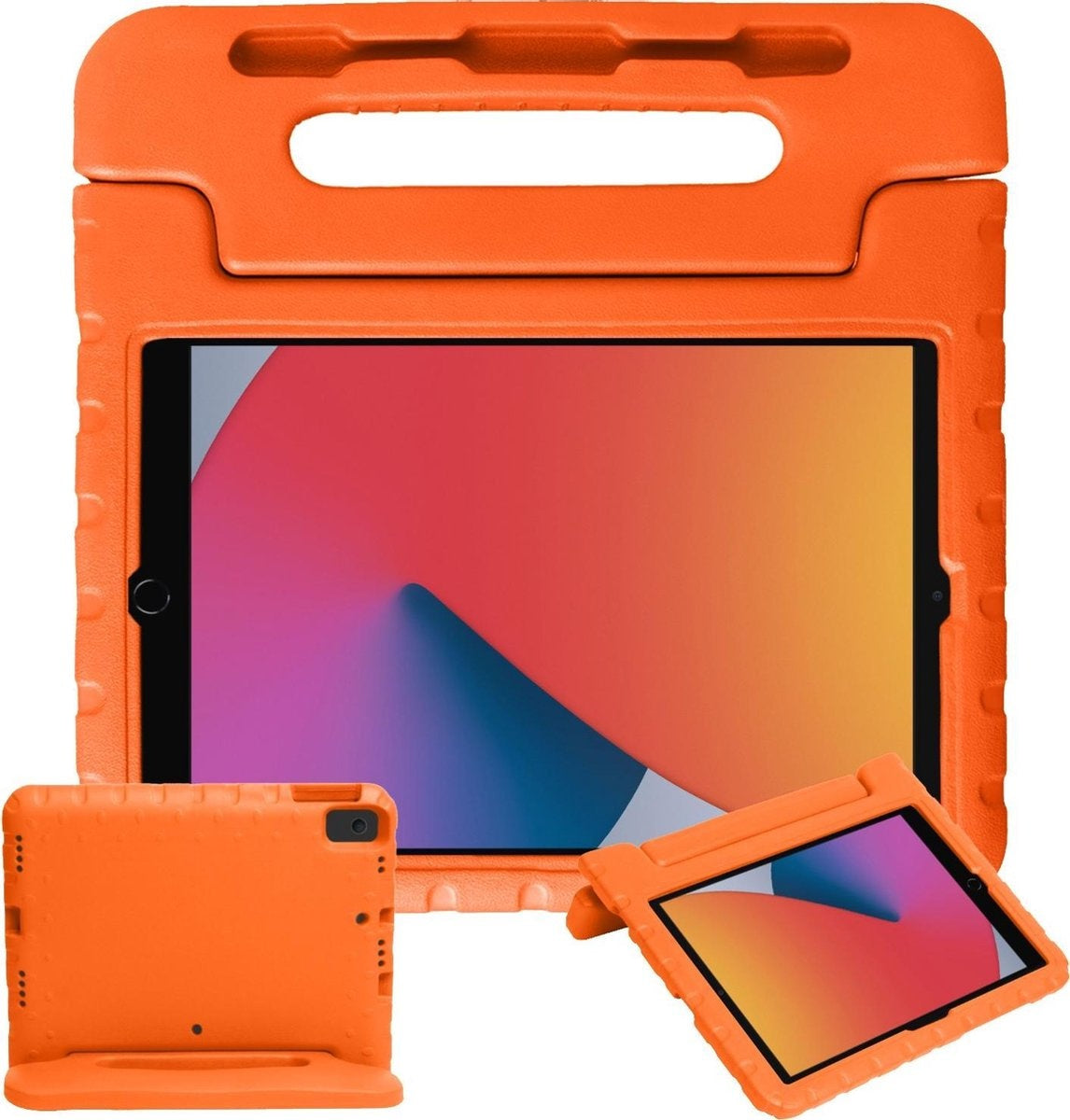 iPad 10.2 2020 Hoesje Kids Cover Bumper - Oranje