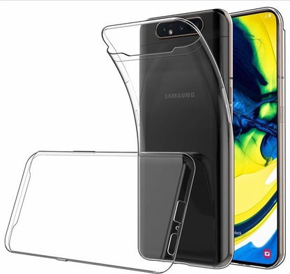 Samsung A80 Hoesje Siliconen Backcover Lichtgewicht - Transparant