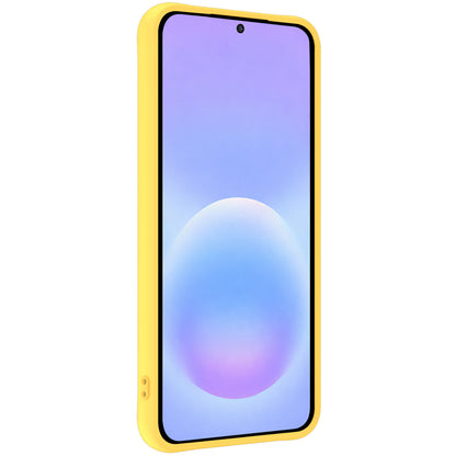 Samsung A57 Hoesje Siliconen Backcover Lichtgewicht - Geel