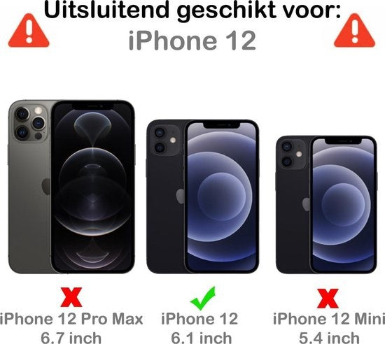 iPhone 12 Screenprotector Volledige Dekking Tempered Glass