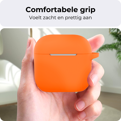 AirPods 4 Hoesje Siliconen Krasbestendig - Oranje