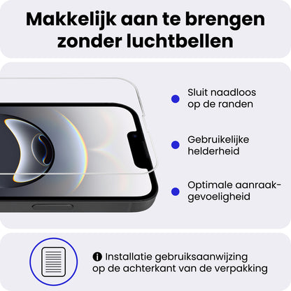 iPhone 16e Screenprotector Gehard Glas - Volledige dekking
