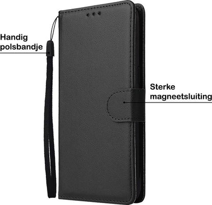 Samsung A41 Hoesje Bookcase Cover met Kaarthouder - Zwart