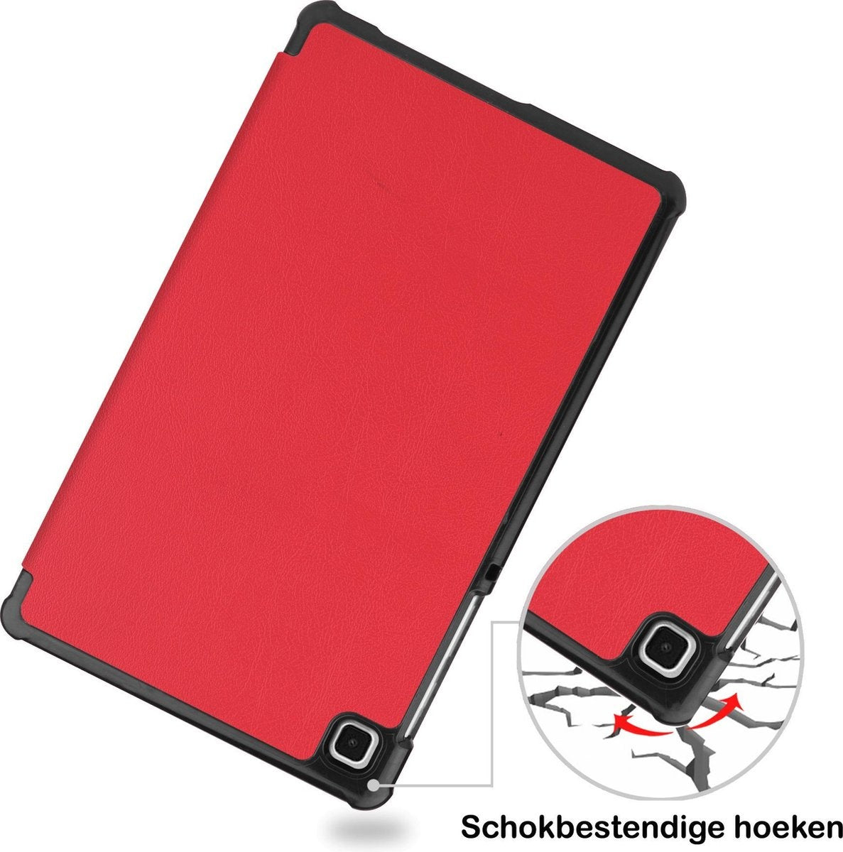 Samsung Galaxy Tab A7 Lite Hoesje Book Case - Rood