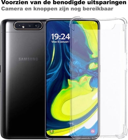 Samsung A90 Hoesje Shockproof Backcover Siliconen - Transparant