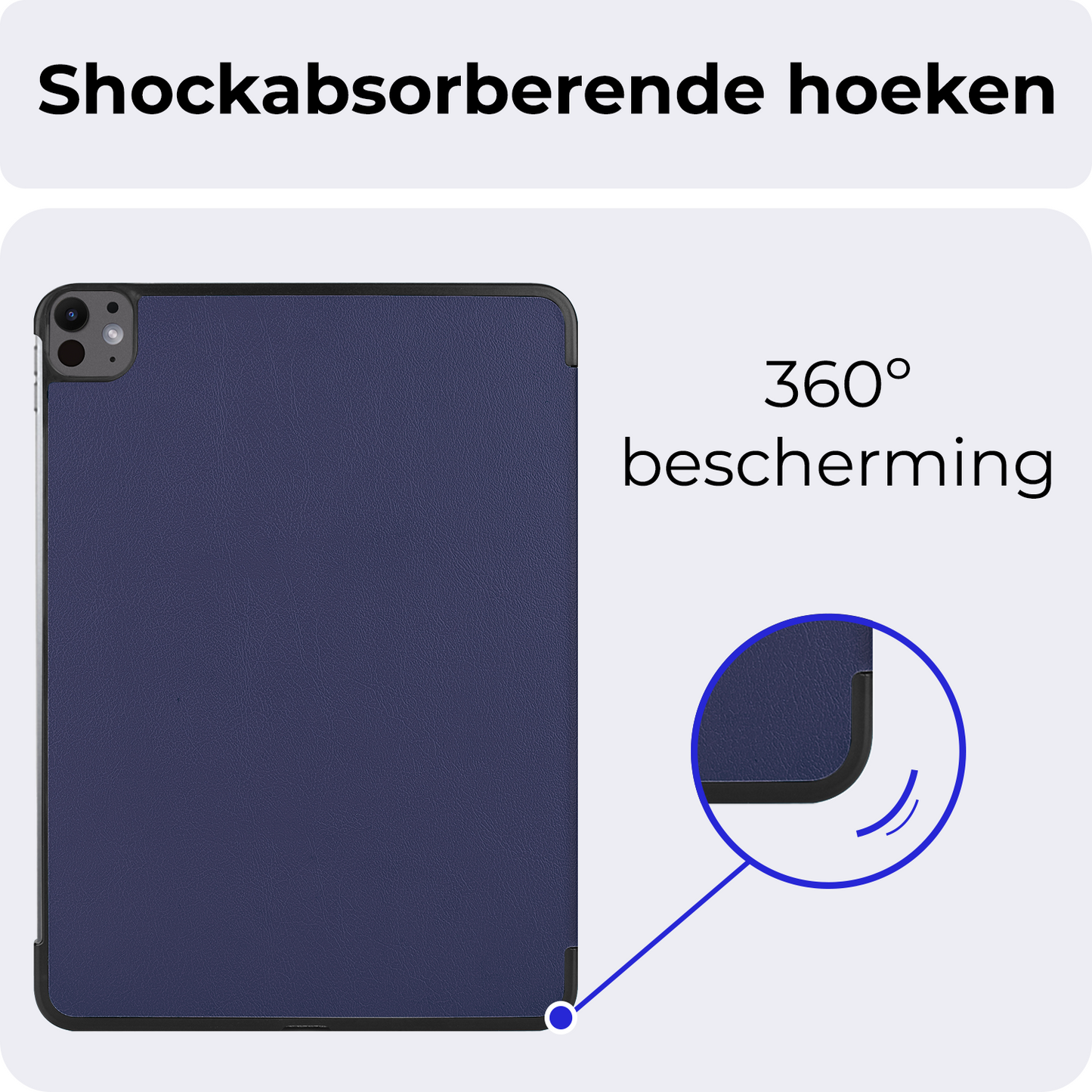 iPad Pro 2024 (11 inch) Hoesje Book Case - Donkerblauw