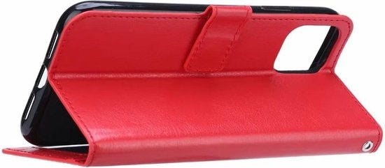 iPhone 11 Pro Max Hoesje Book Case Kunstleer - Rood