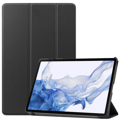Samsung Galaxy Tab S8 Trifold Bookcase Hoes - Zwart
