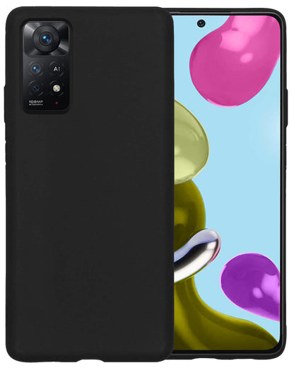 Xiaomi Redmi Note 11 Hoesje Siliconen Backcover Lichtgewicht - Zwart