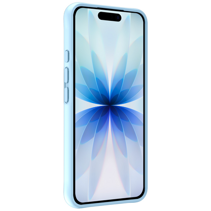 iPhone 17 Hoesje Siliconen Backcover Lichtgewicht - Lichtblauw