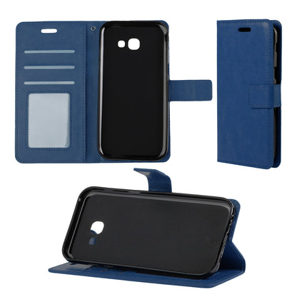 Samsung Galaxy A5 2017 Hoesje Bookcase Cover met Kaarthouder - Donkerblauw